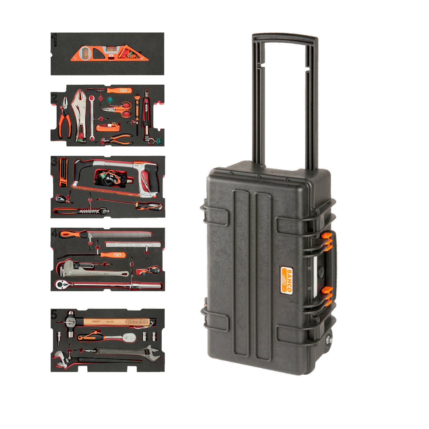 BAHCO 4750RCHDW01FF9 Heavy Duty Rigid Case Application Toolkit - Premium Toolkit from BAHCO - Shop now at Yew Aik.