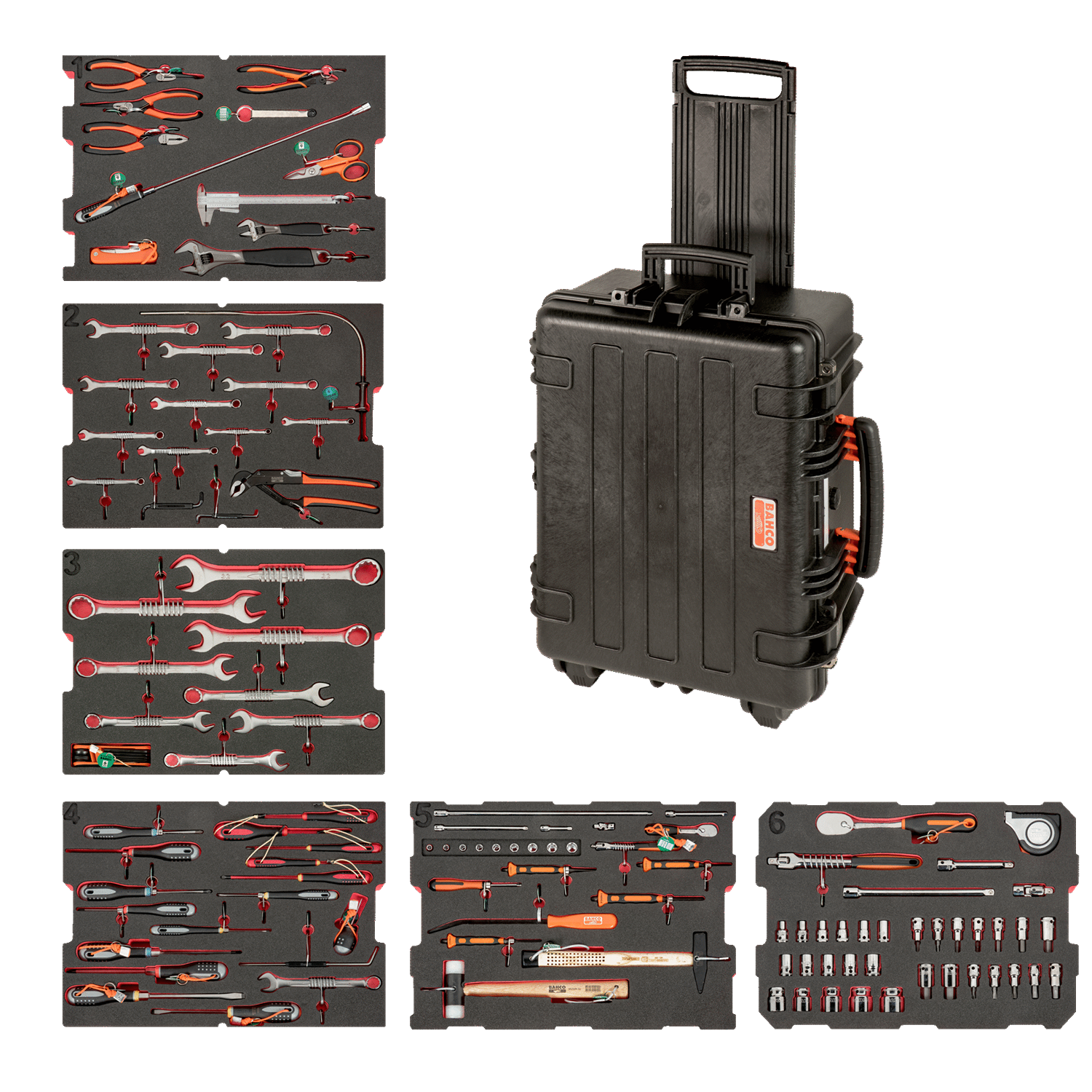 BAHCO 4750RCHDW02FF4 Heavy Duty Rigid Case Application Toolkit - Premium Toolkit from BAHCO - Shop now at Yew Aik.