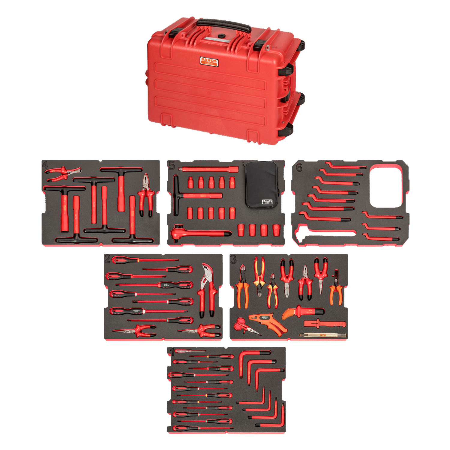 BAHCO 4750RCHDW02RF1V Heavy Duty Rigid Case Insulated Tool Kit - Premium Tool Kit from BAHCO - Shop now at Yew Aik.