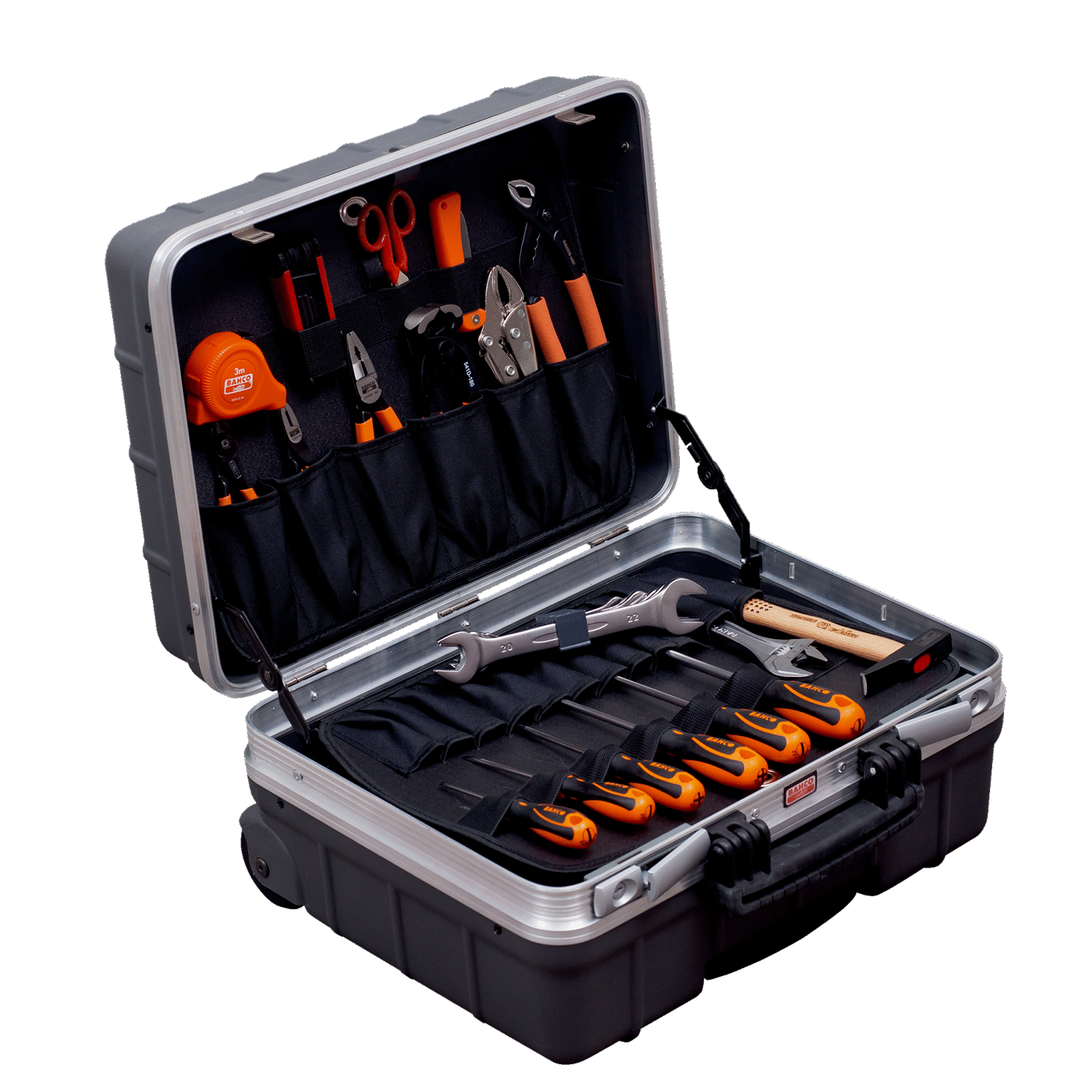 BAHCO 4750RCW01 42 L Wheeled Rigid Tool Cases with Telescopic - Premium Rigid Tool Cases from BAHCO - Shop now at Yew Aik.
