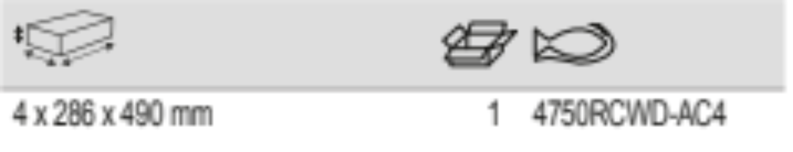 BAHCO 4750RCWD-AC4 Fixed Under Lid Tool Pallets with Elastics - Premium Tool Pallets from BAHCO - Shop now at Yew Aik.