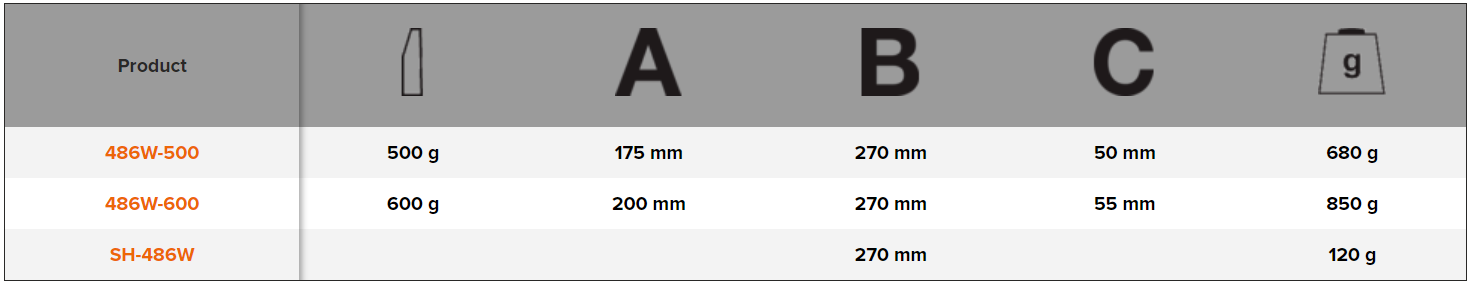 BAHCO 486W Bricklayer Hammer with Hickory Handle - Premium Bricklayer Hammer from BAHCO - Shop now at Yew Aik.
