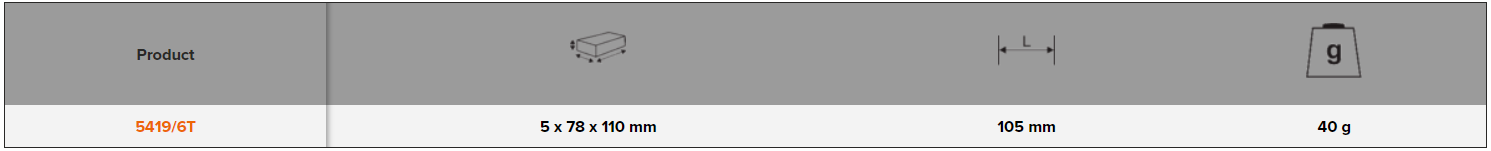 BAHCO 5419/6T Hook Set 105 mm - 6 Pcs (BAHCO Tools) - Premium Hook Set from BAHCO - Shop now at Yew Aik.