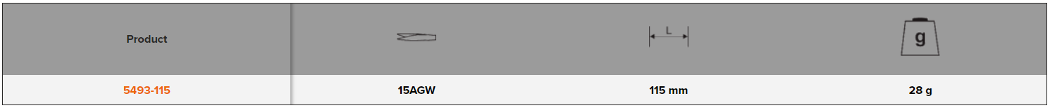 BAHCO 5493 Cutting Tweezers for Copper Wires (BAHCO Tools) - Premium Tweezers from BAHCO - Shop now at Yew Aik.