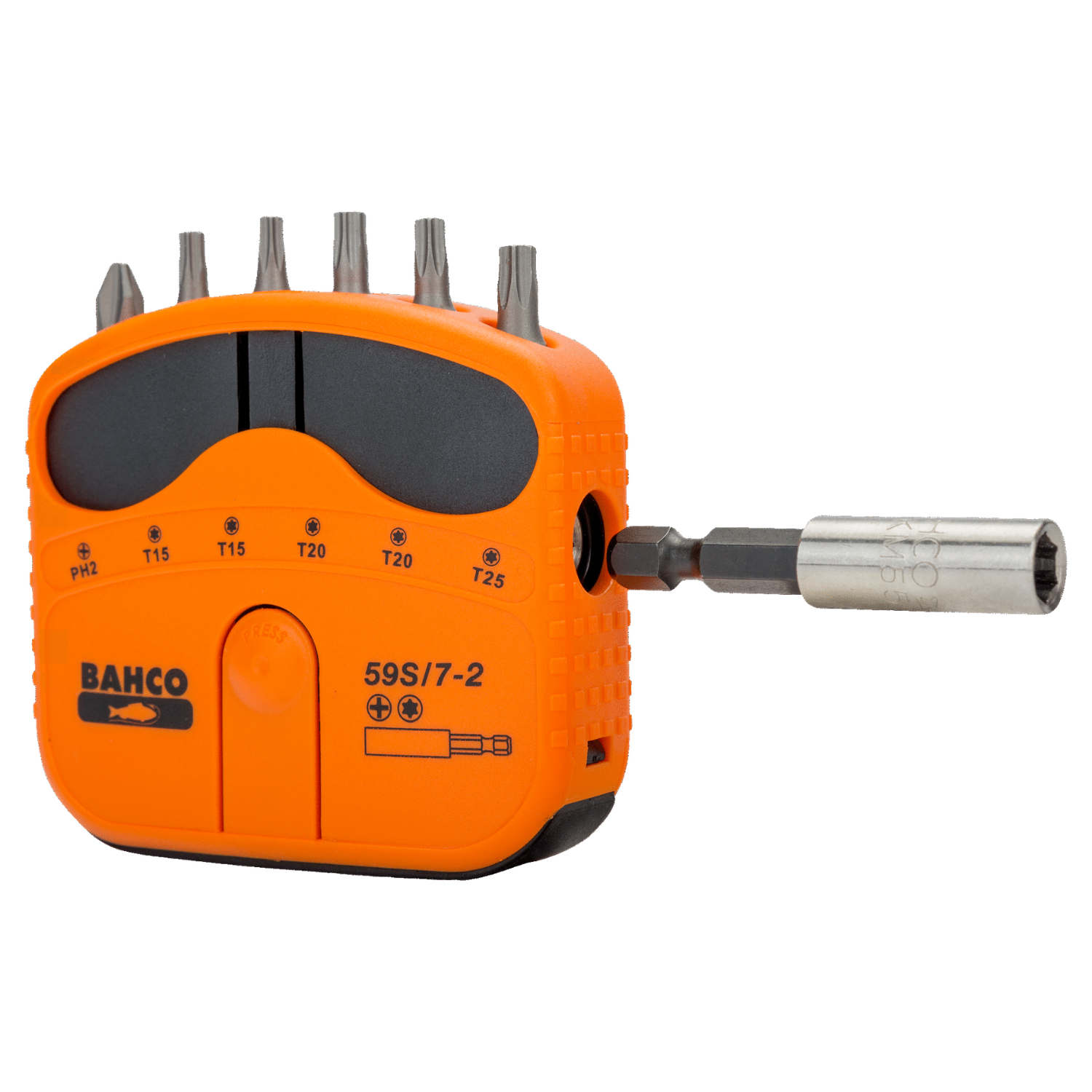 BAHCO 59S/7-2 1/4" Screwdriver Bit Set For Phillips/TORX 7 pcs - Premium Screwdriver Bit Set from BAHCO - Shop now at Yew Aik.