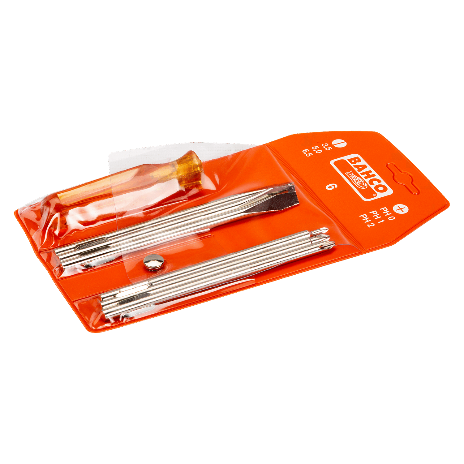 BAHCO 6 Reversible Blade Phillips/Slotted Screwdriver Set - Premium Slotted Screwdriver Set from BAHCO - Shop now at Yew Aik.