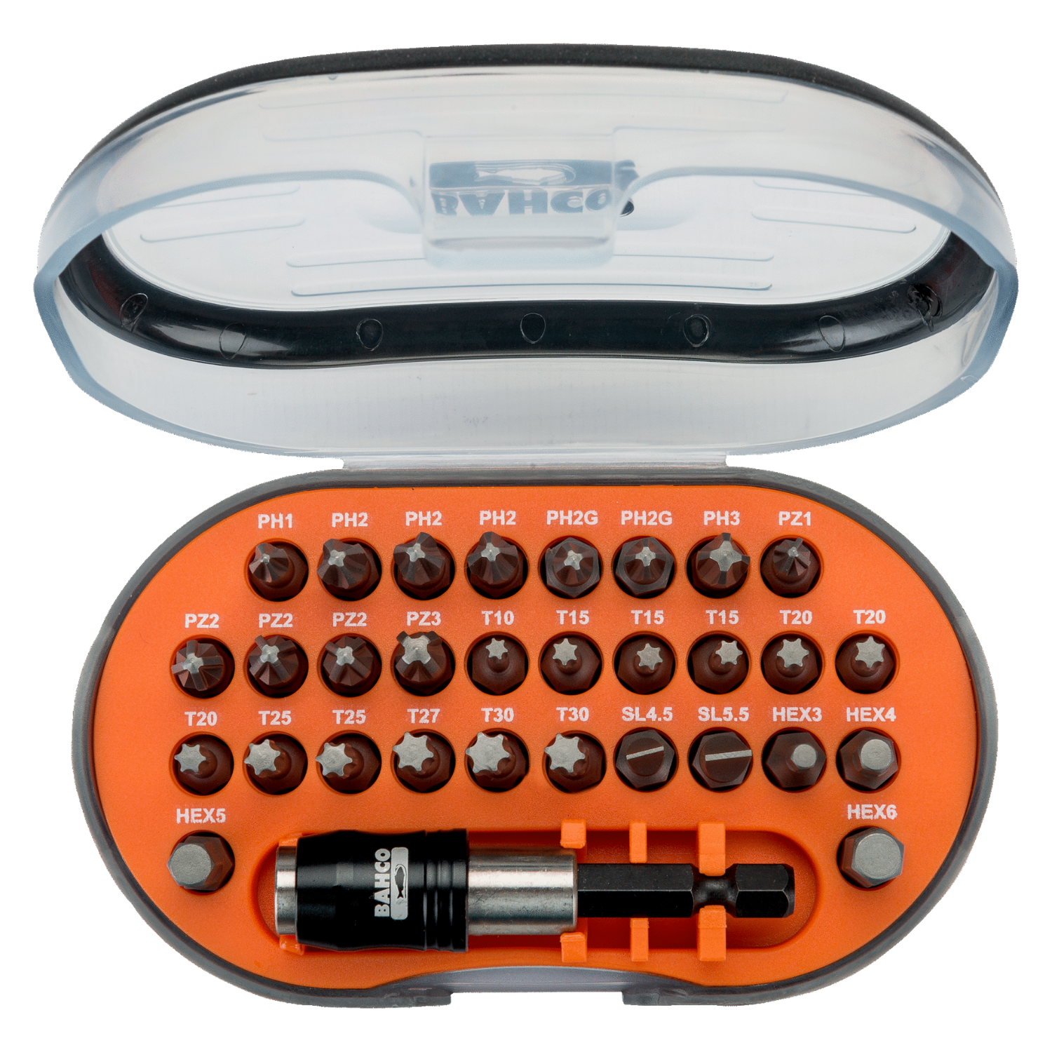 BAHCO 60T/31 1/4" Torsion Bit Set For Slotted Hex Head Screws - Premium Torsion Bit Set from BAHCO - Shop now at Yew Aik.