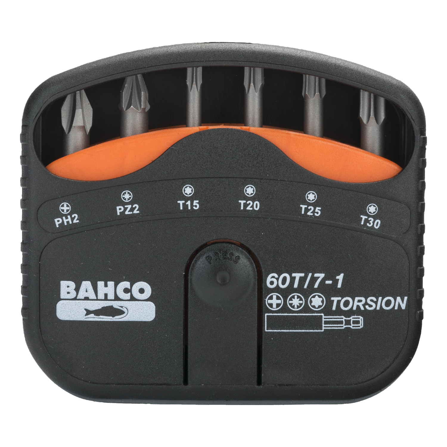 BAHCO 60T/7 1/4" Torsion Screwdriver Bit Set For Phillips Head - Premium Screwdriver Bit Set from BAHCO - Shop now at Yew Aik.