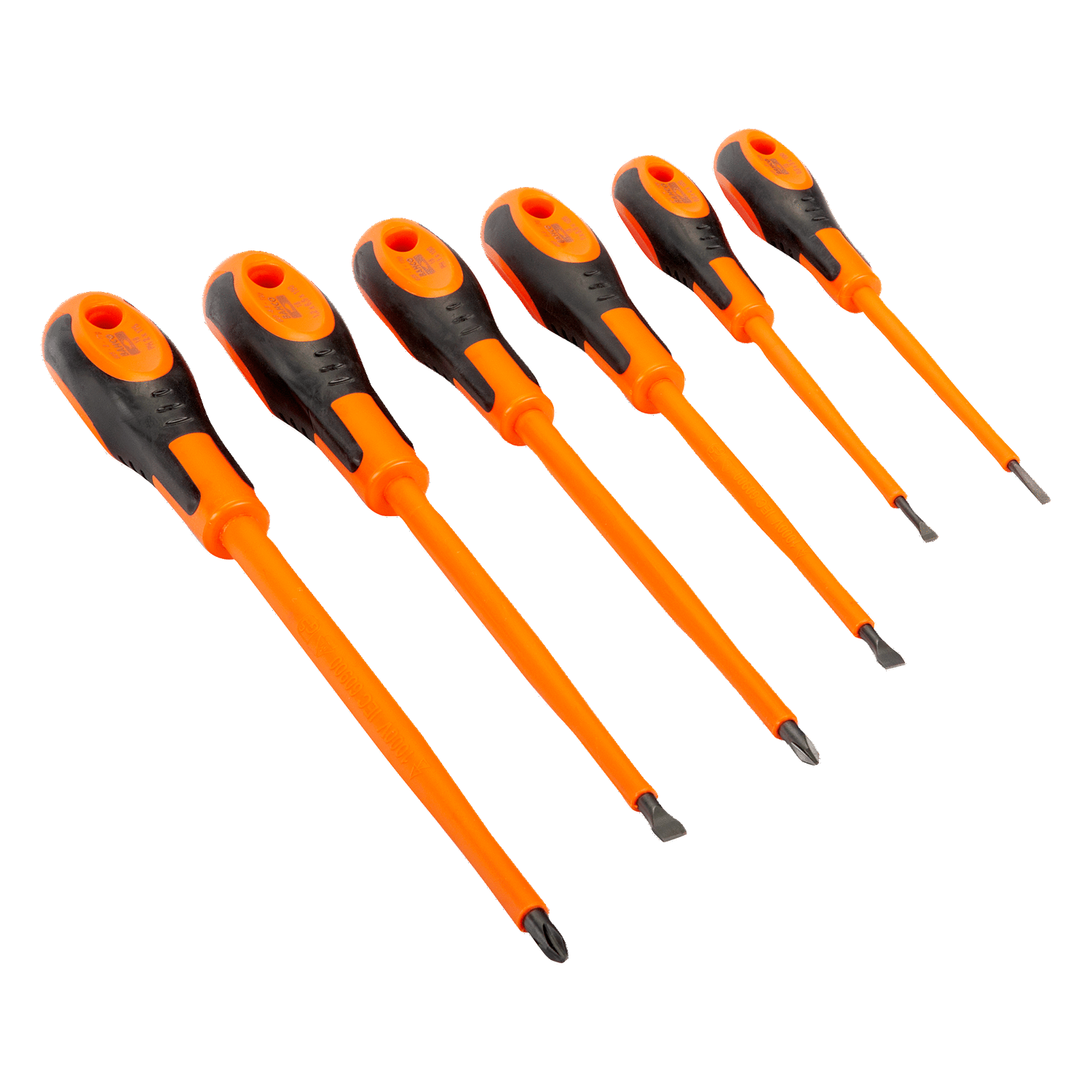 BAHCO 620-6 3-6.5 mm Slotted Screwdriver Set with Rubber Grip - Premium Screwdriver from BAHCO - Shop now at Yew Aik.