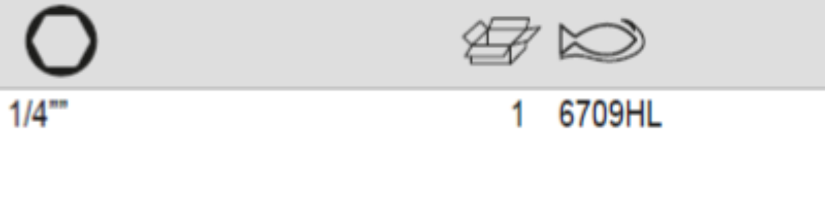 BAHCO 6709HL 1/4” Square Drive to 1/4” Hex Bit Adaptor - Premium Bit Adaptor from BAHCO - Shop now at Yew Aik.