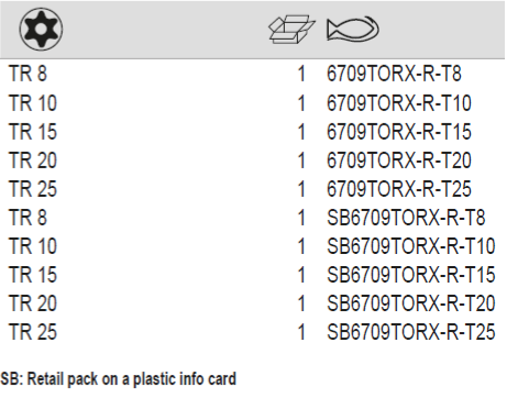 BAHCO 6709TORX-R 1/4" Screwdriver Socket TORX Head Square Drive - Premium Screwdriver Socket from BAHCO - Shop now at Yew Aik.