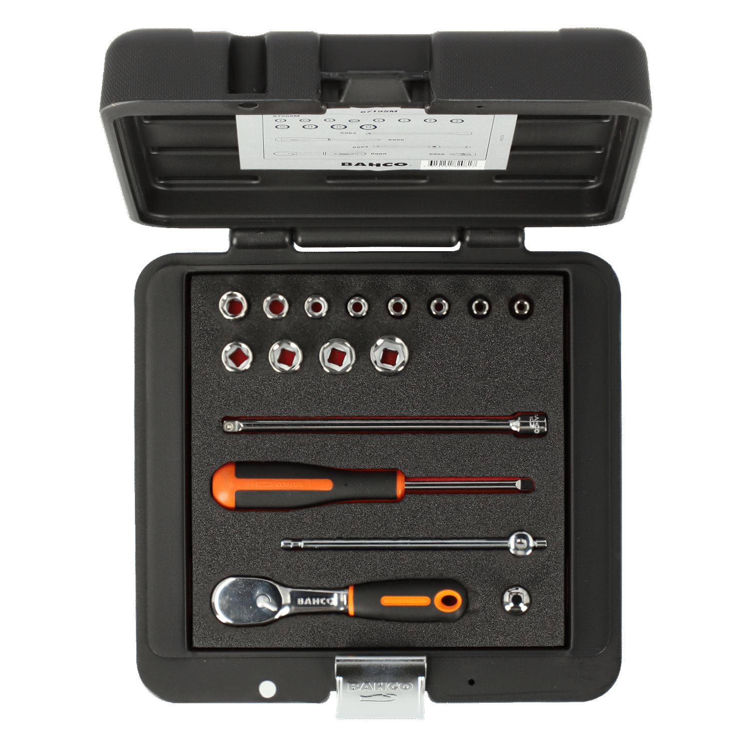 BAHCO 6719SM 1/4” Square Drive Socket Set Metric Hex Profile - Premium Socket Set from BAHCO - Shop now at Yew Aik.
