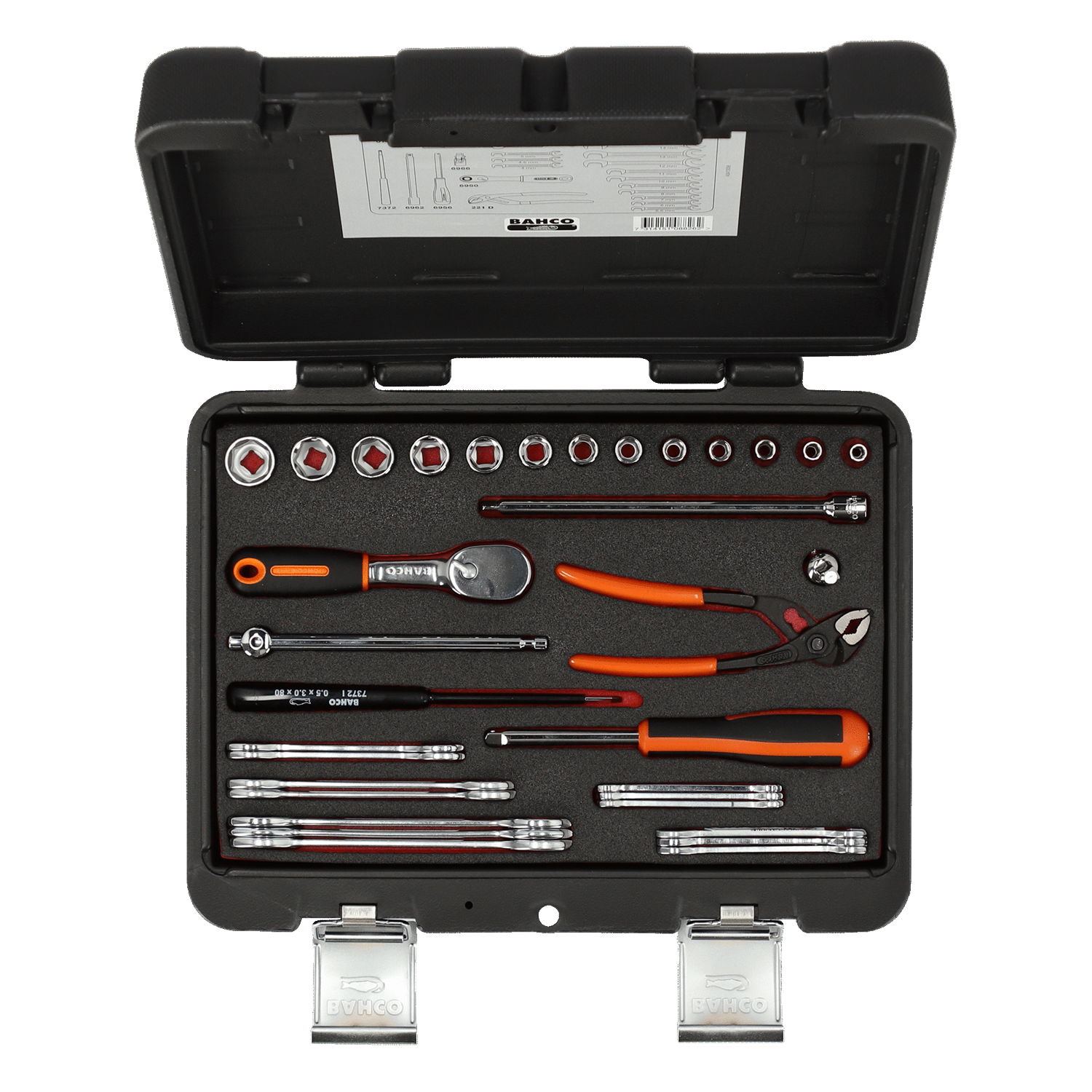 BAHCO 6720NM 1/4” Square Drive Socket Set Metric Hex/Spanner - Premium Socket Set from BAHCO - Shop now at Yew Aik.