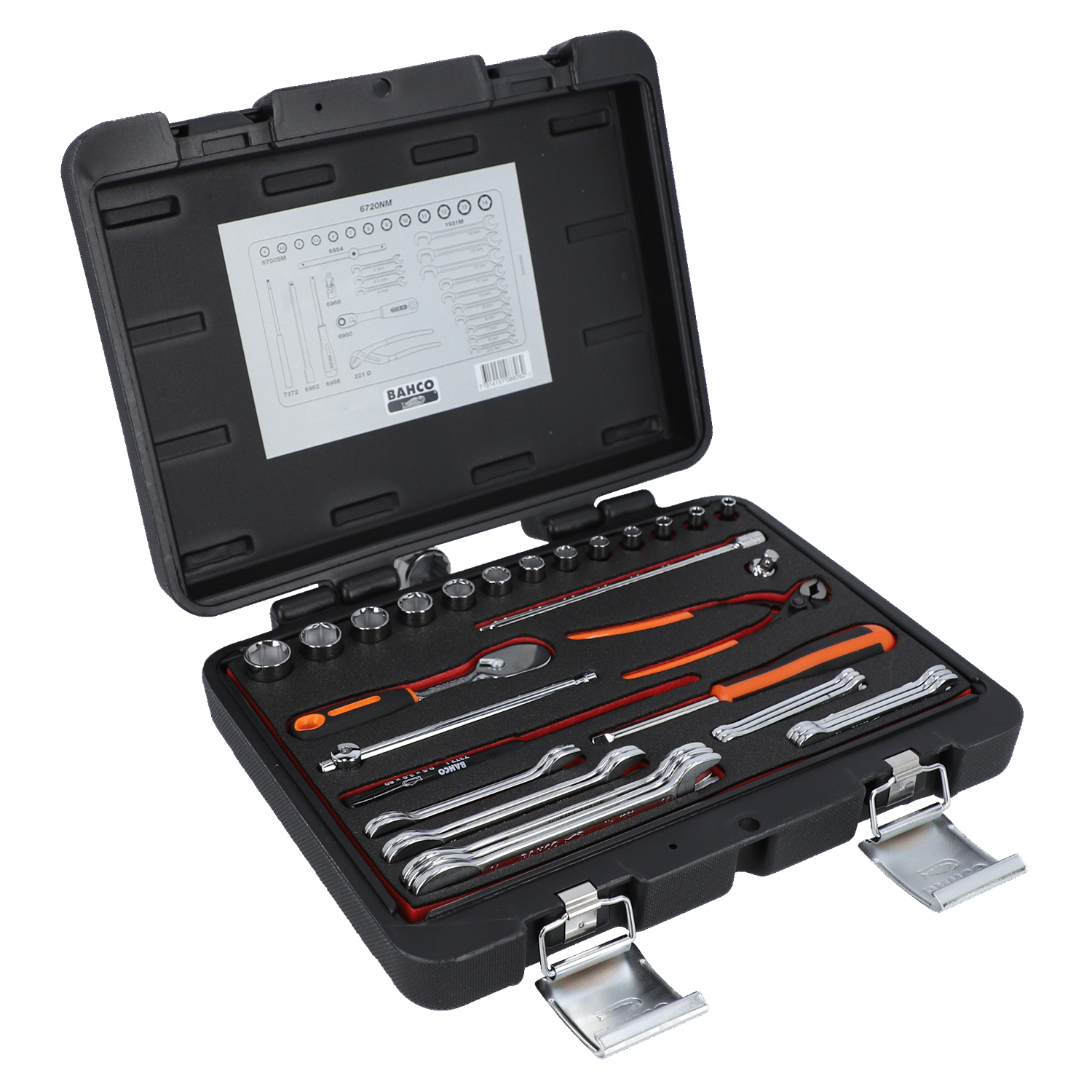 BAHCO 6720NM 1/4” Square Drive Socket Set Metric Hex/Spanner - Premium Socket Set from BAHCO - Shop now at Yew Aik.