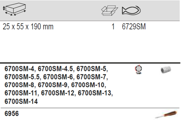 BAHCO 6729SM 1/4” Square Drive Socket Set And Spinner Handle - Premium Socket Set from BAHCO - Shop now at Yew Aik.