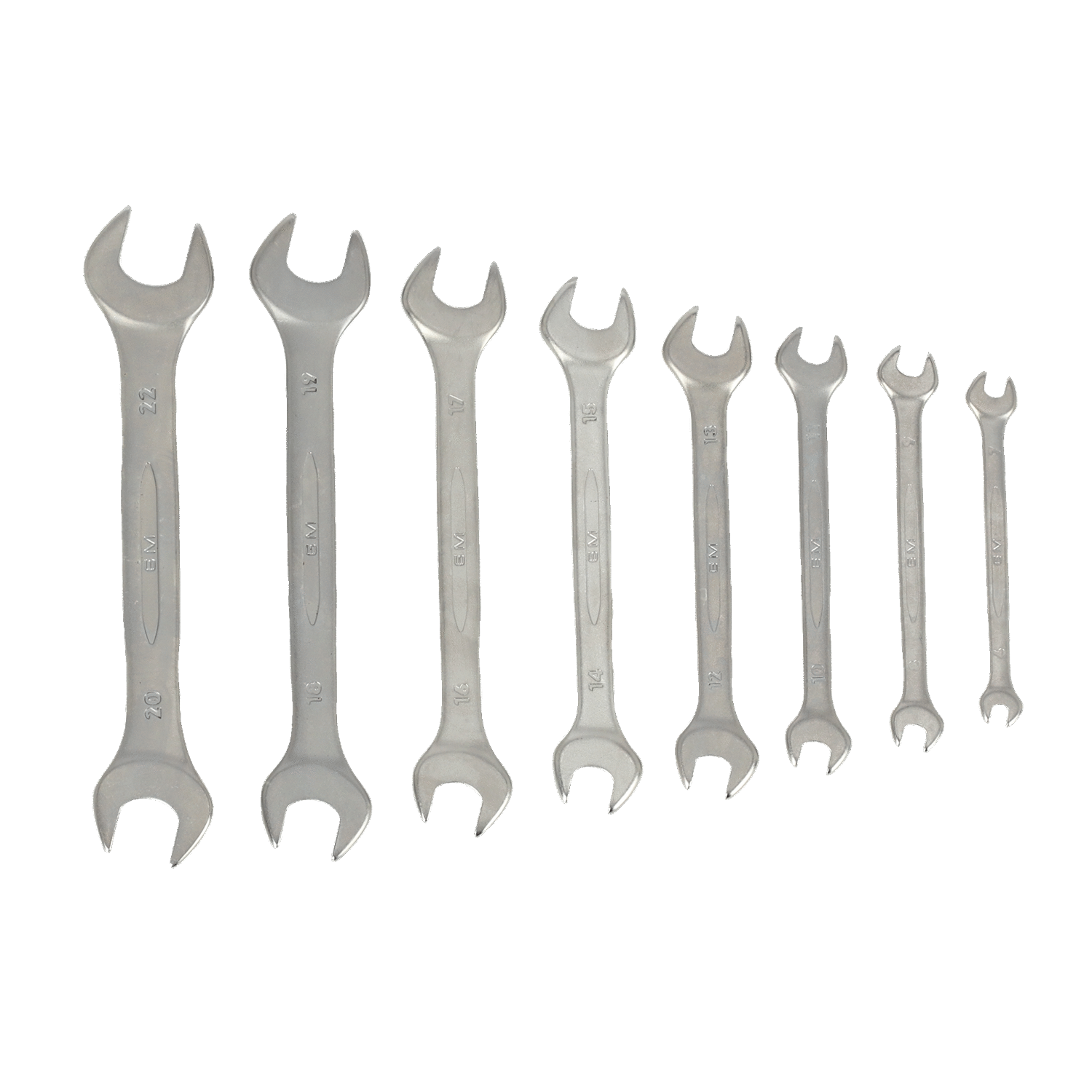 BAHCO 6M/S8 Metric Double Open Ended Wrench Set - 8 Pcs - Premium Double Open Ended Wrench Set from BAHCO - Shop now at Yew Aik.