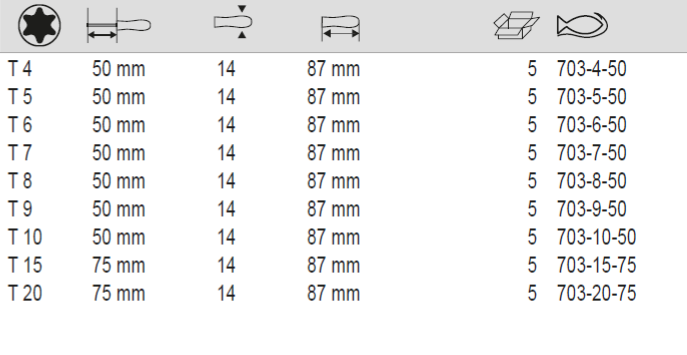 BAHCO 703 TORX Screwdriver with Precision Grip T4-T20 - Premium Screwdriver from BAHCO - Shop now at Yew Aik.