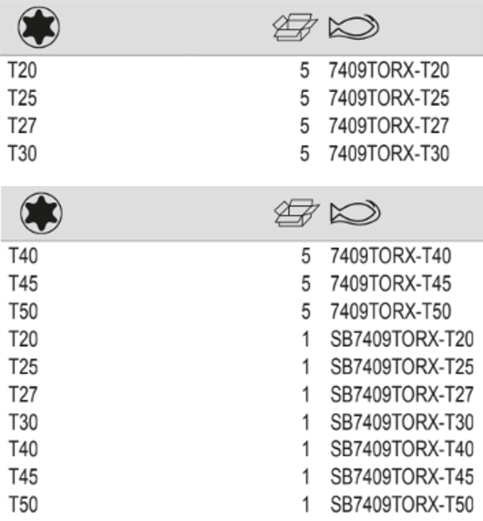 BAHCO 7409TORX 3/8" Screwdriver Socket for TORX Head Screw - Premium Screwdriver Socket from BAHCO - Shop now at Yew Aik.