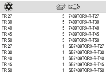 BAHCO 7409TORX-R 3/8" Screwdriver Socket TORX Resistant Head - Premium Screwdriver Socket from BAHCO - Shop now at Yew Aik.