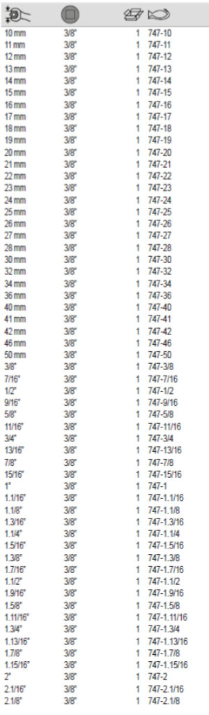 BAHCO 747- 3/8” Square Drive Crowfoot Open Ended Wrench - Premium Crowfoot Open Ended Wrench from BAHCO - Shop now at Yew Aik.