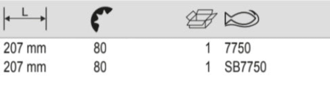 BAHCO 7750 3/8" Pear Head Reversible Ratchet 80 Teeth 4.5°Action - Premium Reversible Ratchet from BAHCO - Shop now at Yew Aik.
