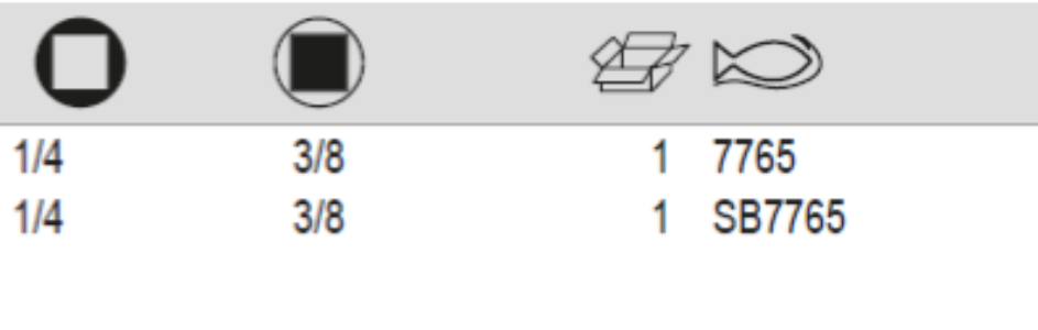 BAHCO 7765 1/4” Square Drive 3/8” Socket Adaptor Increasing - Premium Socket Adaptor from BAHCO - Shop now at Yew Aik.