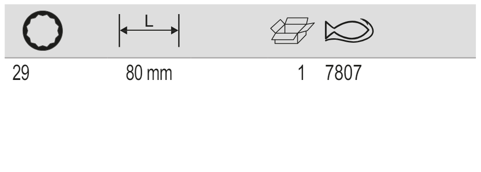 BAHCO 7807 1/2" Diesel Injection Socket (BAHCO Tools) - Premium 1/2" Diesel Injection Socket from BAHCO - Shop now at Yew Aik.