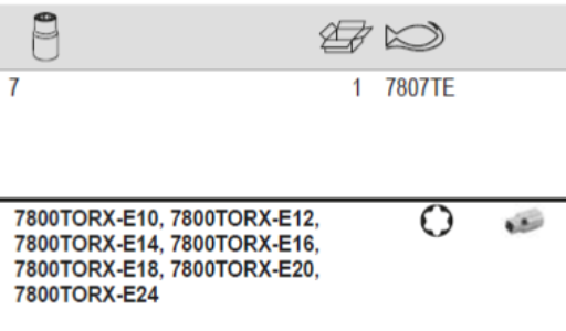 BAHCO 7807TE 1/2” Square Drive Socket On Rail With Torx Profile - Premium Socket from BAHCO - Shop now at Yew Aik.
