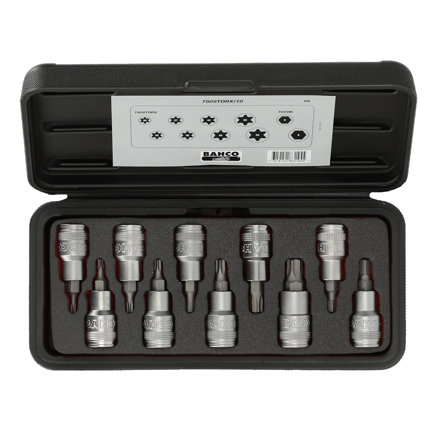 BAHCO 7809TORX/10 1/2" Square Drive Socket Driver Set For Torx - Premium Socket Driver Set from BAHCO - Shop now at Yew Aik.