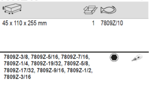 BAHCO 7809Z/10 1/2" Square Drive Socket Driver Set - Premium Socket Driver Set from BAHCO - Shop now at Yew Aik.
