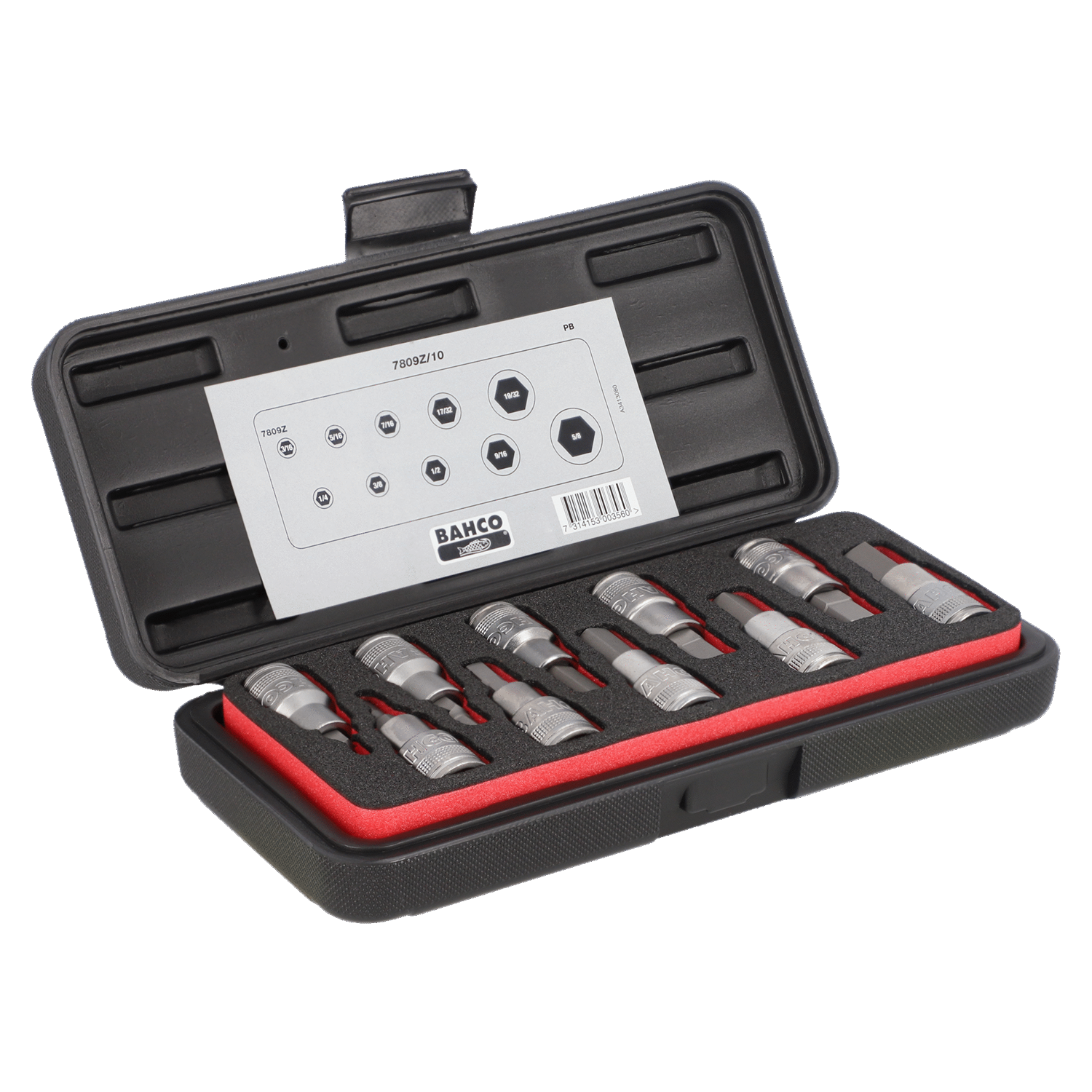 BAHCO 7809Z/10 1/2" Square Drive Socket Driver Set - Premium Socket Driver Set from BAHCO - Shop now at Yew Aik.