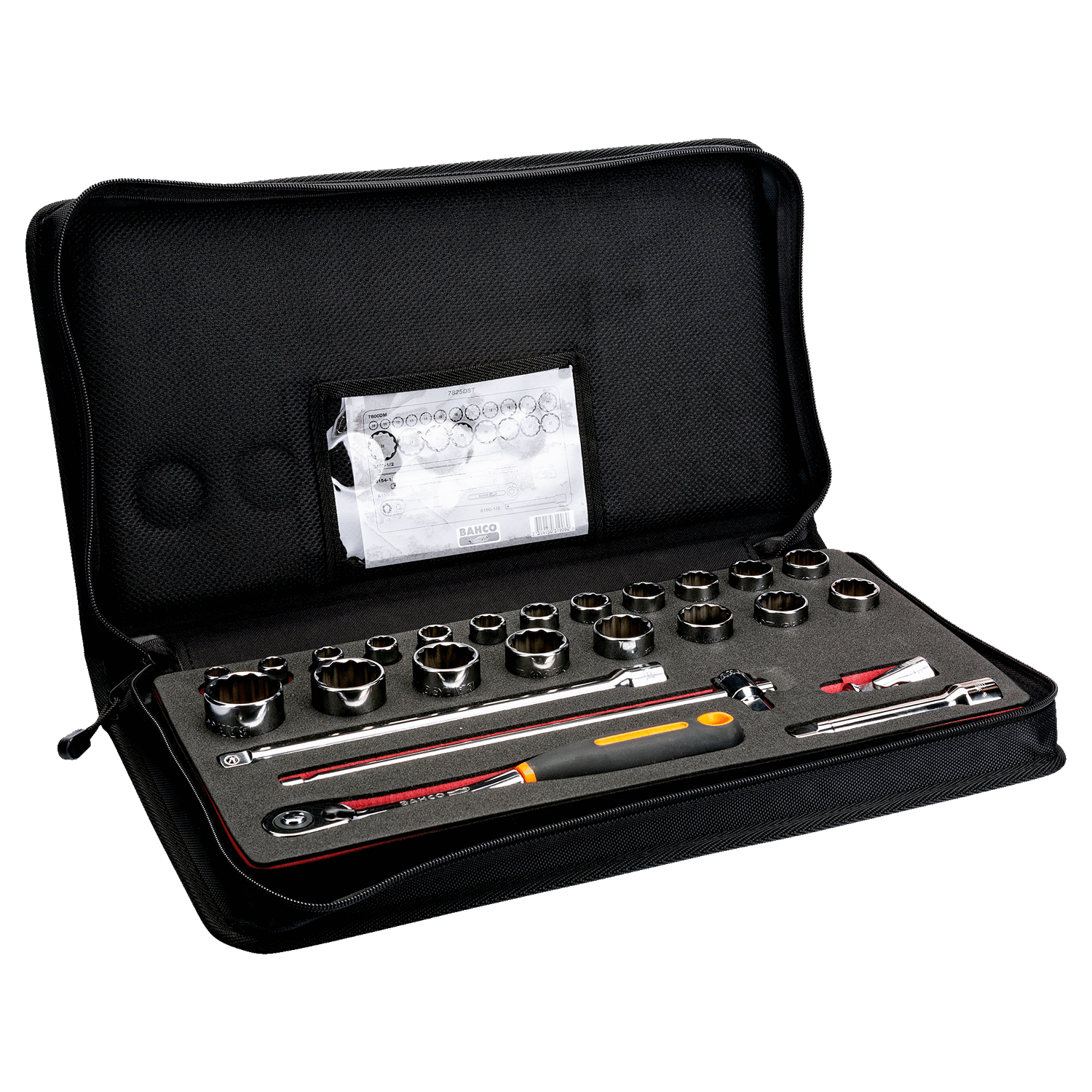 BAHCO 7825DST 1/2” Square Drive Socket Set With Metric Bi-Hex - Premium Socket Set from BAHCO - Shop now at Yew Aik.