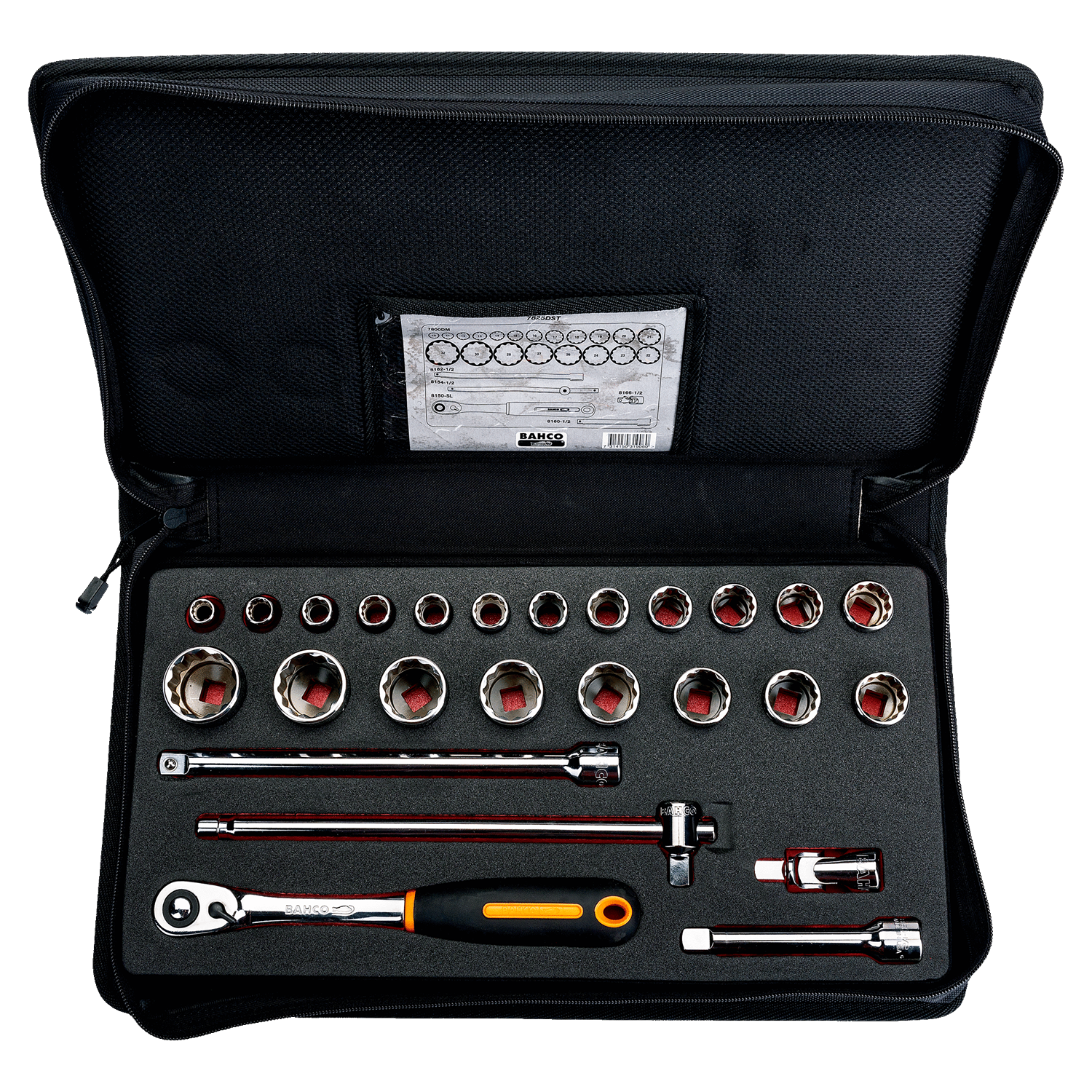 BAHCO 7825DST 1/2” Square Drive Socket Set With Metric Bi-Hex - Premium Socket Set from BAHCO - Shop now at Yew Aik.