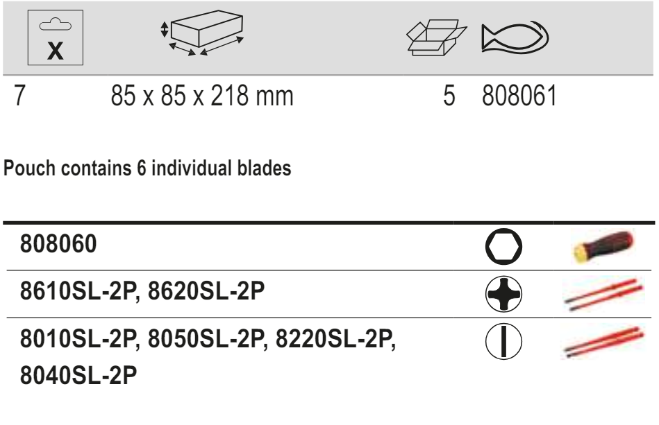BAHCO 808061 Insulated Ratcheting Screwdriver and Blade Set-6 Pcs - Premium Screwdriver and Blade Set from BAHCO - Shop now at Yew Aik.