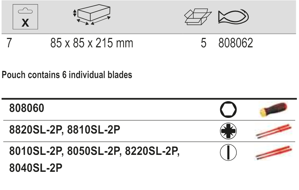 BAHCO 808062 Insulated Ratcheting Screwdriver and Blade Set-6 Pcs - Premium Screwdriver and Blade Set from BAHCO - Shop now at Yew Aik.