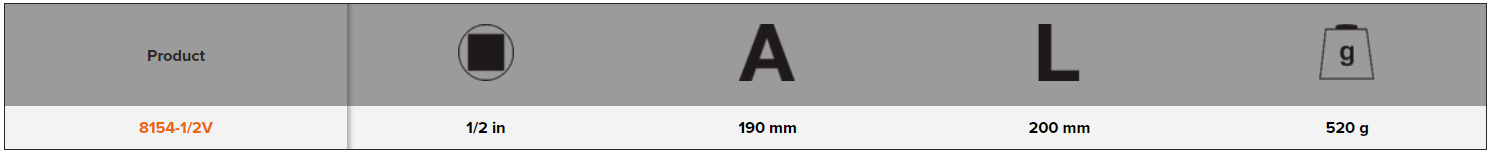 BAHCO 8154-1/2V 1/2” VDE Insulated T-Handle 200mm (BAHCO Tools) - Premium T-Handle from BAHCO - Shop now at Yew Aik.