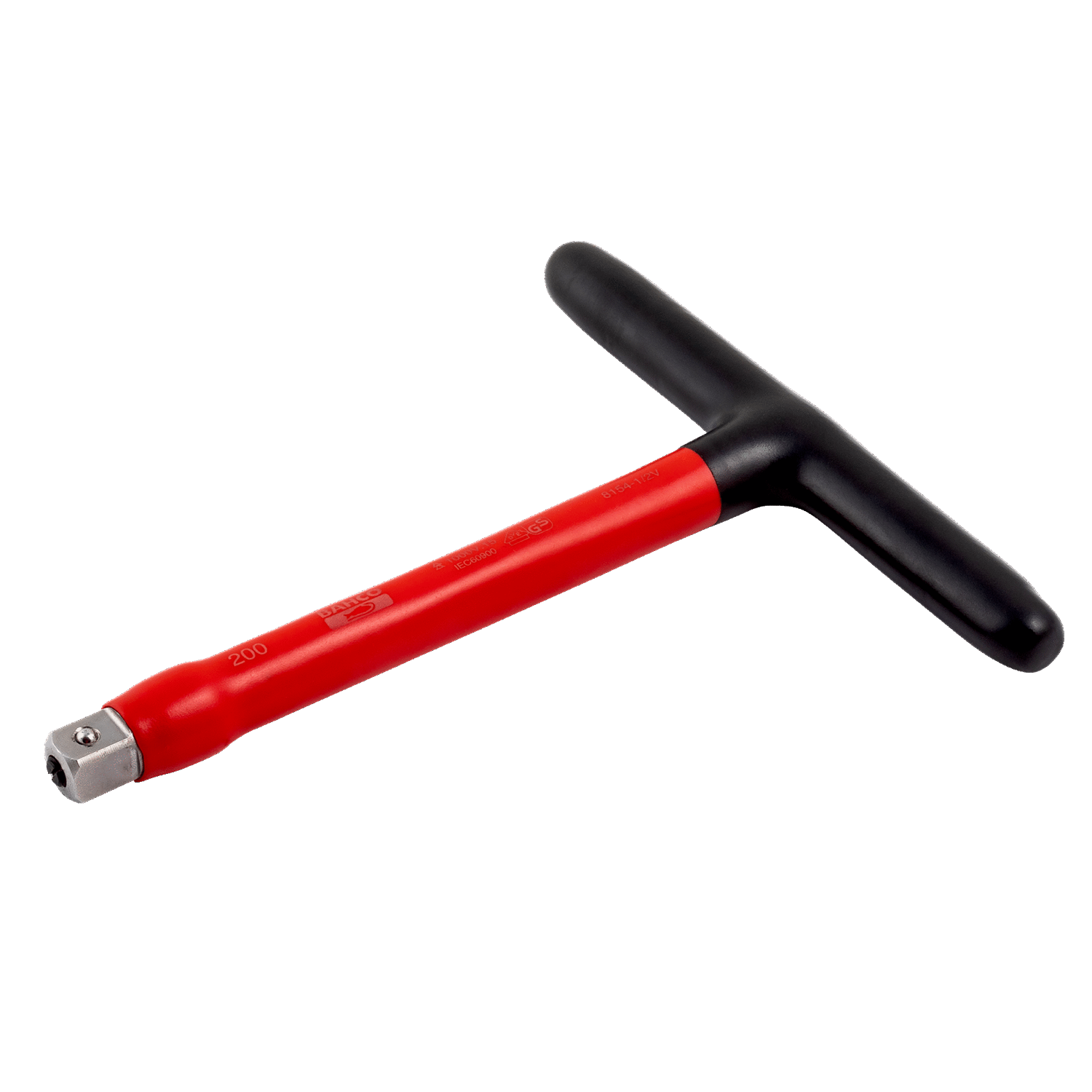 BAHCO 8154-1/2V 1/2” VDE Insulated T-Handle 200mm (BAHCO Tools) - Premium T-Handle from BAHCO - Shop now at Yew Aik.