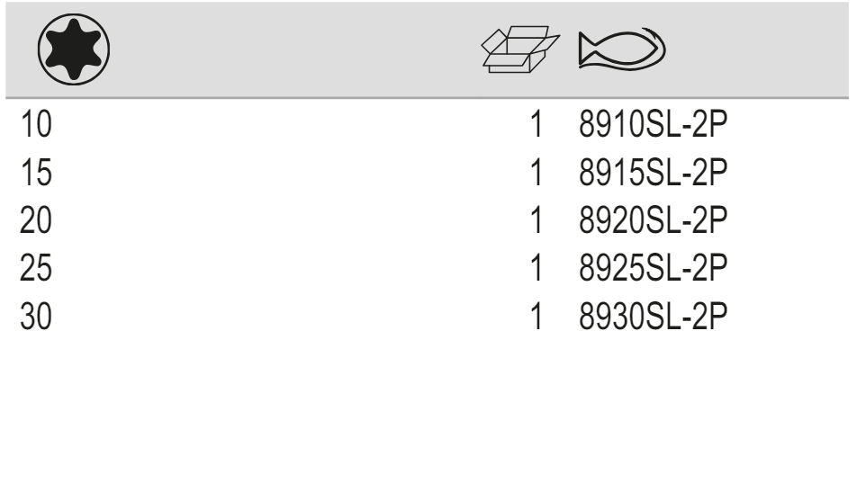 BAHCO 8910SL-2P- 8930SL-2P Insulated TORX Screwdriver Blade - Premium Screwdriver Blade from BAHCO - Shop now at Yew Aik.
