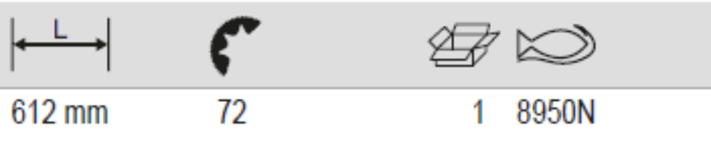 BAHCO 8950N 3/4" Round Head Reversible Ratchet with 72 Teeth - Premium Reversible Ratchet from BAHCO - Shop now at Yew Aik.
