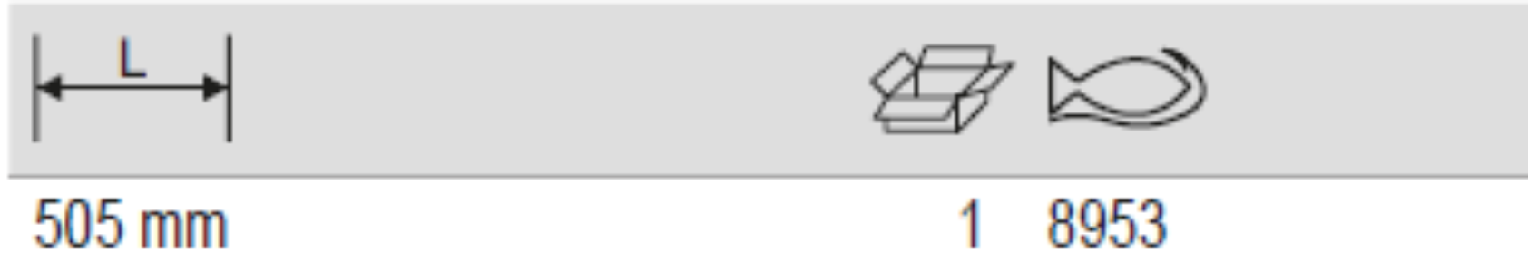 BAHCO 8953 3/4" Universal Handle With High Polished Finish - Premium Universal Handle from BAHCO - Shop now at Yew Aik.