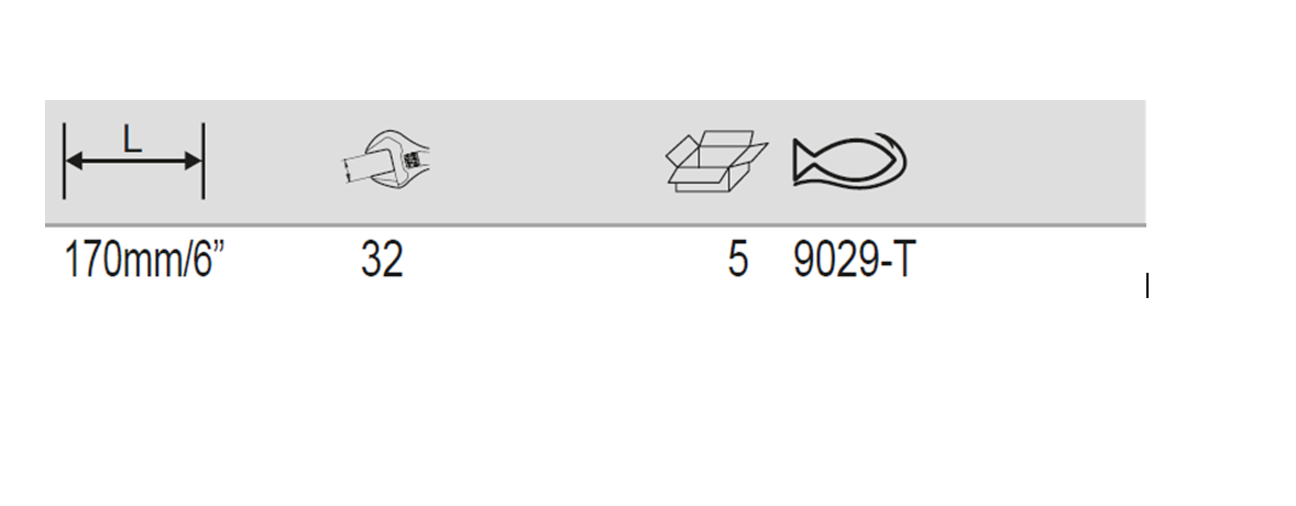 BAHCO 9029-T ERGO Central Nut Thin Jaw Adjustable Wrench 170mm - Premium Adjustable Wrench from BAHCO - Shop now at Yew Aik.