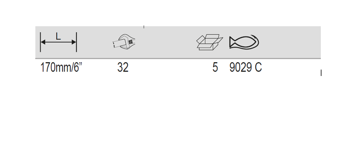 BAHCO 9029C ERGO Central Nut Adjustable Wrench 170mm - Premium Adjustable Wrench from BAHCO - Shop now at Yew Aik.