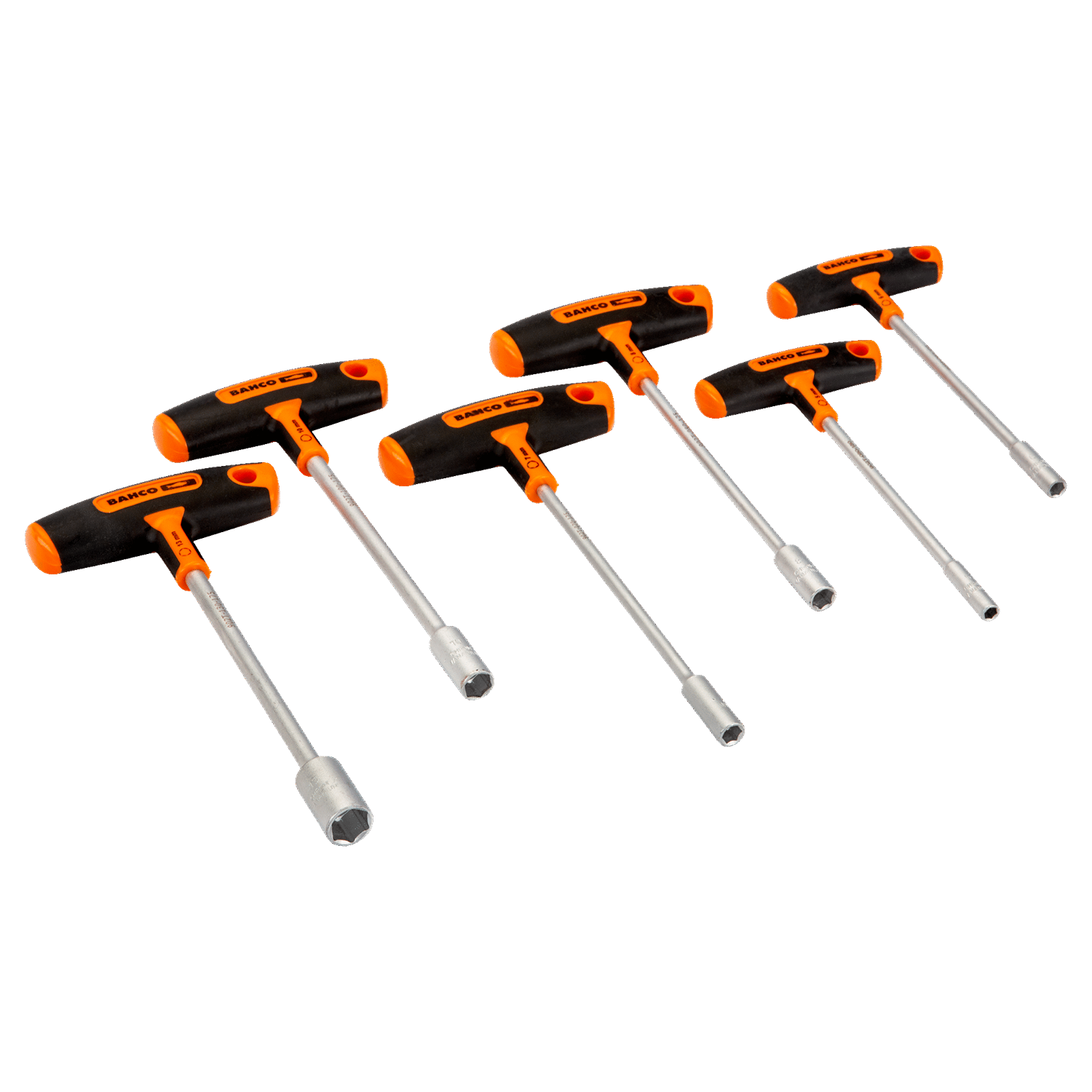 BAHCO 903T-3 Hex Nut Driver Set with T-Handle Grip 5-13 mm-6 Pcs - Premium Hex Nut Driver Set from BAHCO - Shop now at Yew Aik.