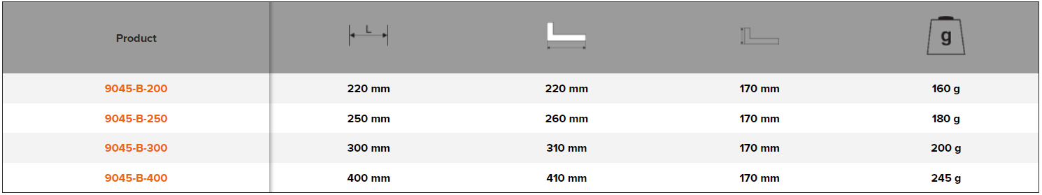 BAHCO 9045-B Carpenter Square with Steel Blade (BAHCO Tools) - Premium Carpenter Square from BAHCO - Shop now at Yew Aik.