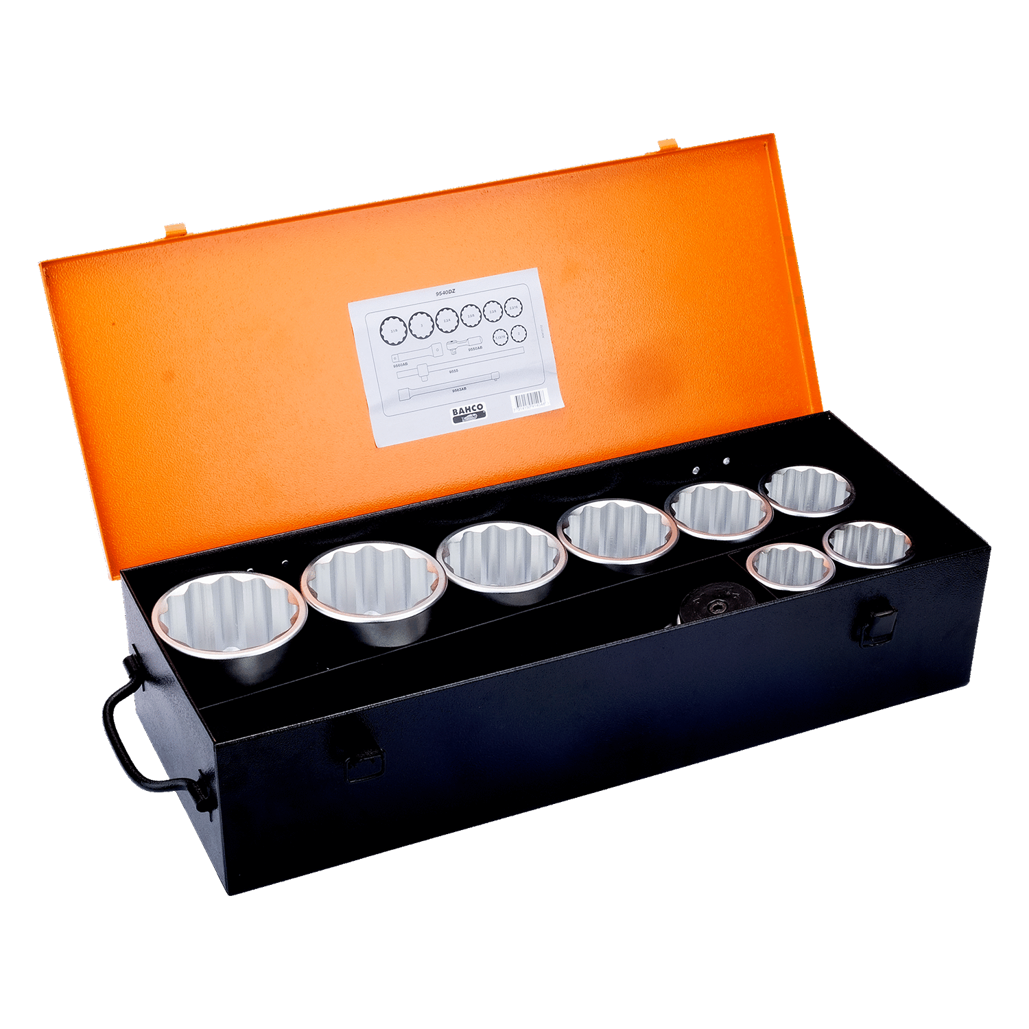 BAHCO 9540DZ 1” Socket Set Imperial Bi-Hex Profile - 11 Pcs - Premium Socket Set from BAHCO - Shop now at Yew Aik.