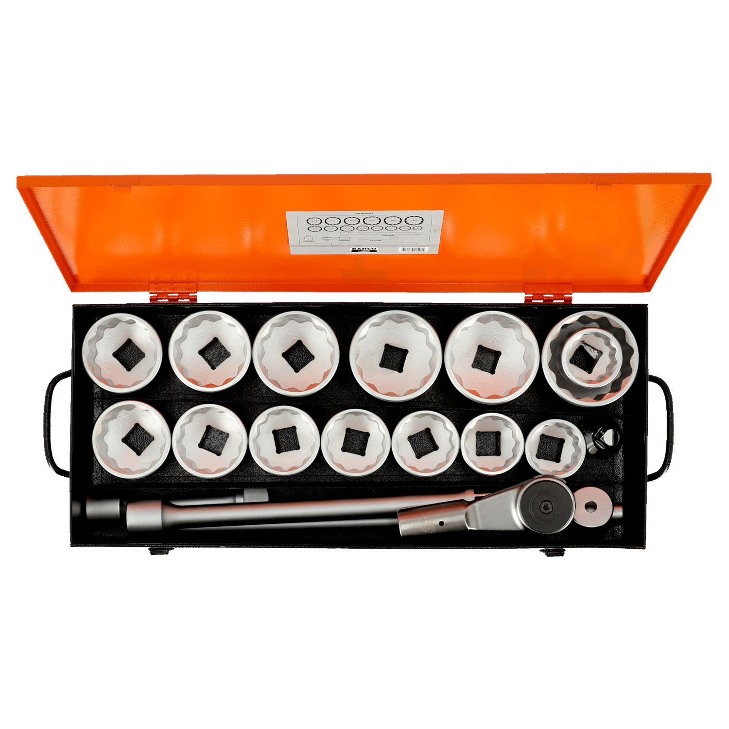 BAHCO 9540DZL 1” Socket Set Bihexagonal In Inches Metal Case - Premium Socket Set from BAHCO - Shop now at Yew Aik.