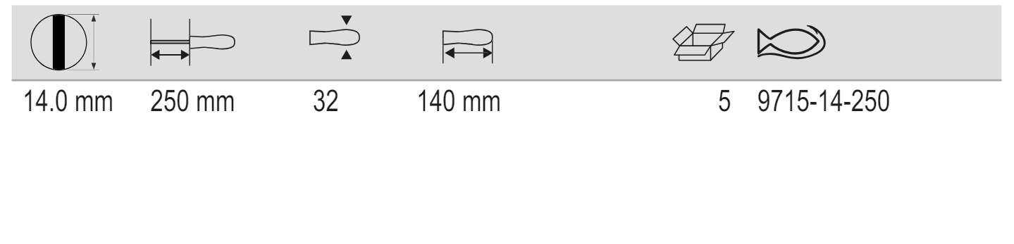 BAHCO 9715 Slotted Straight Tipped Screwdriver with Impact Grip - Premium Straight Tipped Screwdriver from BAHCO - Shop now at Yew Aik.