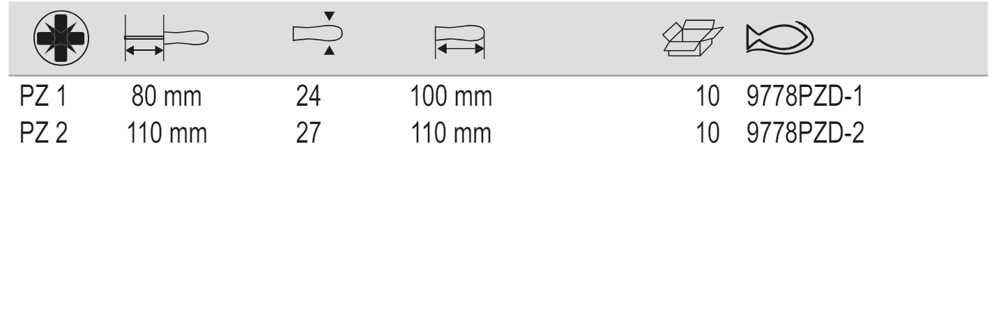 BAHCO 9778PZD Pozidriv Screwdriver with Wooden Handle PZ1-PZ2 - Premium Pozidriv Screwdriver from BAHCO - Shop now at Yew Aik.