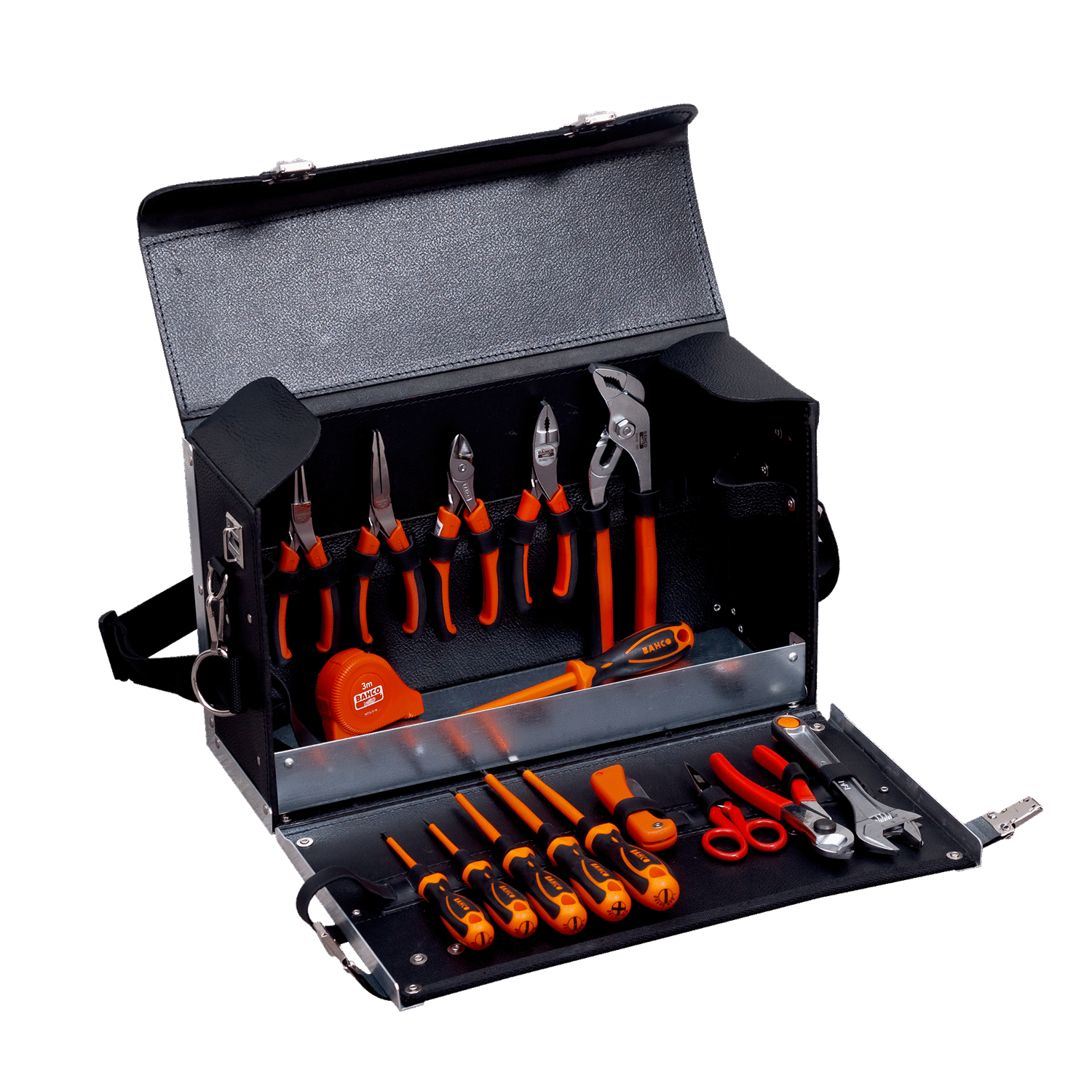 BAHCO 982000170 Leather Bag Electrician Toolkit - 16 Pcs - Premium Electrician Tool from BAHCO - Shop now at Yew Aik.