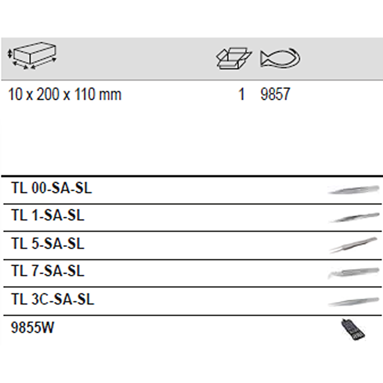 BAHCO 9857 Precision 00, 1, 3C, 5, 7 Style Tweezers Set - 5 Pcs - Premium Tweezers Set from BAHCO - Shop now at Yew Aik.